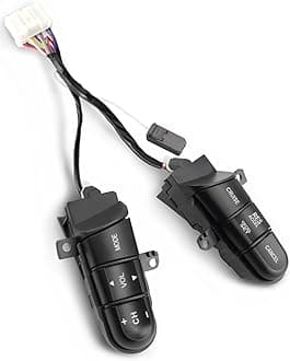 Steering Wheel Cruise Control Switch Fit for Honda Civic 2006 2007 2008 Replace #36770-SVA-A41 36770-SNA-A12 Green Backlight
