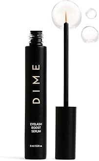 DIME Beauty Eyelash Boost Serum, Eyelash Growth Serum for Healthier, Longer, Thicker Eyelashes, 0.20 oz / 6 ml