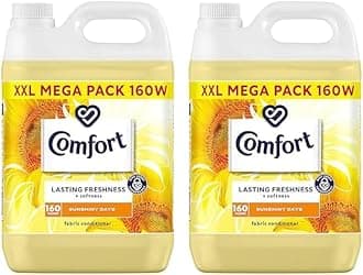 Sunshiny Days Fabric Conditioner with Stay Fresh technology for 100 days of freshness + fragrance* 4.8 L (160 washes) (Pack of 2)