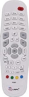 LRIPL Universal Remote Control for GTPL/Hathway/DEN/CIS Set Top Box Remote White