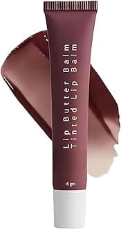Tinted Lip Butter Balm - Conditioning Vegan Lip Balm for Instant Moisture, Shine & Hydration - Sheer-Tinted, Soothing Skincare