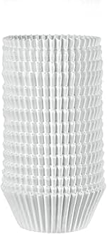 GUSTO [500Pcs] Standard Cupcake Liners for Baking - Food Grade & Grease-Proof Muffin Liners, Durable Baking Cups for Muffins, Cupcakes, and More - Formerly Comfy Package (White)