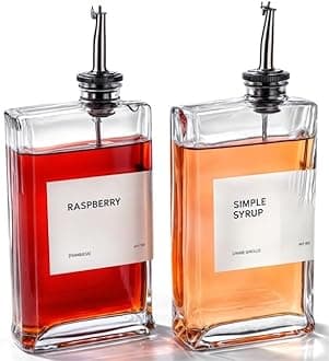 APT 1101 OliveOil Dispenser for Kitchen, Oil and Vinegar Set, 2pcs Silver