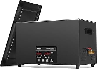 30L Sonic Cleaner, 600W Digital Ultrasonic Cleaning Machine with Upgraded Degassing and Gentle Mode, 40kHz Industrial Ultrasound Cleaner with Timer and Heater for Retainer Jewelry Tools