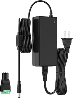 BTF-LIGHTING AC100-240V to DC12V6A Max72W 5A 4A 3A 2A 1A Transformer Power Supply Adapter Converter with 5.5x2.5mm DC Output Jack for WS2815 WS2811 5050 3528 5630 FOB COB etc LED Strip Module Light