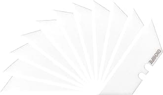OKNIFE Premium Ceramic Utility Knife Blades, 10-Pack - Zirconium Oxide Flat Brushing Polishing Blade Compatible with Otacle U1,U1 Pro & U1 Ultra, Fits Most Utility Knives (White)