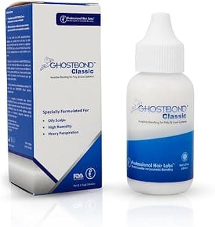GHOSTBOND Classic Hair Replacement Adhesive 1.3oz - Invisible Wig Bonding Glue: Water & Oil-Resistant, Non-Toxic, Strong Hold For Secure and Natural-Looking Poly & Lace, Wigs & Toupee Systems