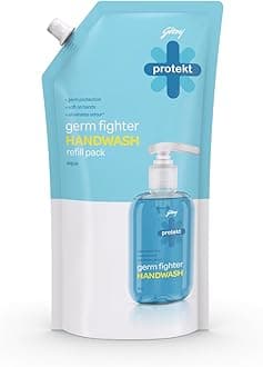 Godrej Protekt Germ Fighter Handwash Refill Pack | Aqua | Germ Protection & Soft on Hands - 725 ML