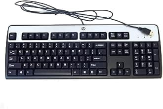 HPBlack & Silver USB Keyboard Model# KU-0316 HP Part# 434821-007