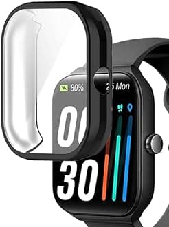 Watch Cases compatible with TOOBUR IDW16 1.95” and Quican W16B Veryfit Smart Watch, TPU Case with Screen Protector, Protecting Watch Body & Screen