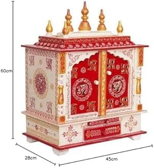 Kamdhenu art and craft Wooden Temple/Home Temple/Pooja Mandir/Pooja Mandap/Temple for Home 02
