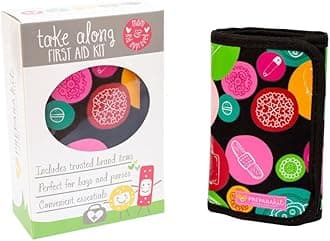 Small Compact Mini First Aid Kit for Diaper Bag, Travel, Purse, Home and Car