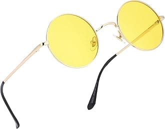 Retro Small Round Polarized Sunglasses for Men Women Circle Hippie Style Sun Glasses