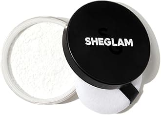 SHEGLAM Baked Glow Setting Powder Oil Control Loose Face Powder Translucent Pore-Less Flawless Smooths Fine Lines Glowy Powder - Translucent