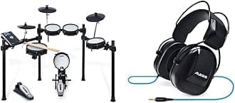 AlesisDrums Command Mesh SE Kit and DRP100 - Electric Drum Set with Quiet Mesh Pads, USB MIDI Connectivity and On-Ear Headphones