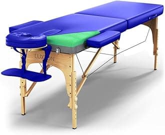 Luxton Home Premium Foam Massage Table Portable Foldable Massage Bed Adjustable Height, 72 inches Long, 27 Inches Wide, Home Salon Spa Bed with Carrying Case, Easy Set Up