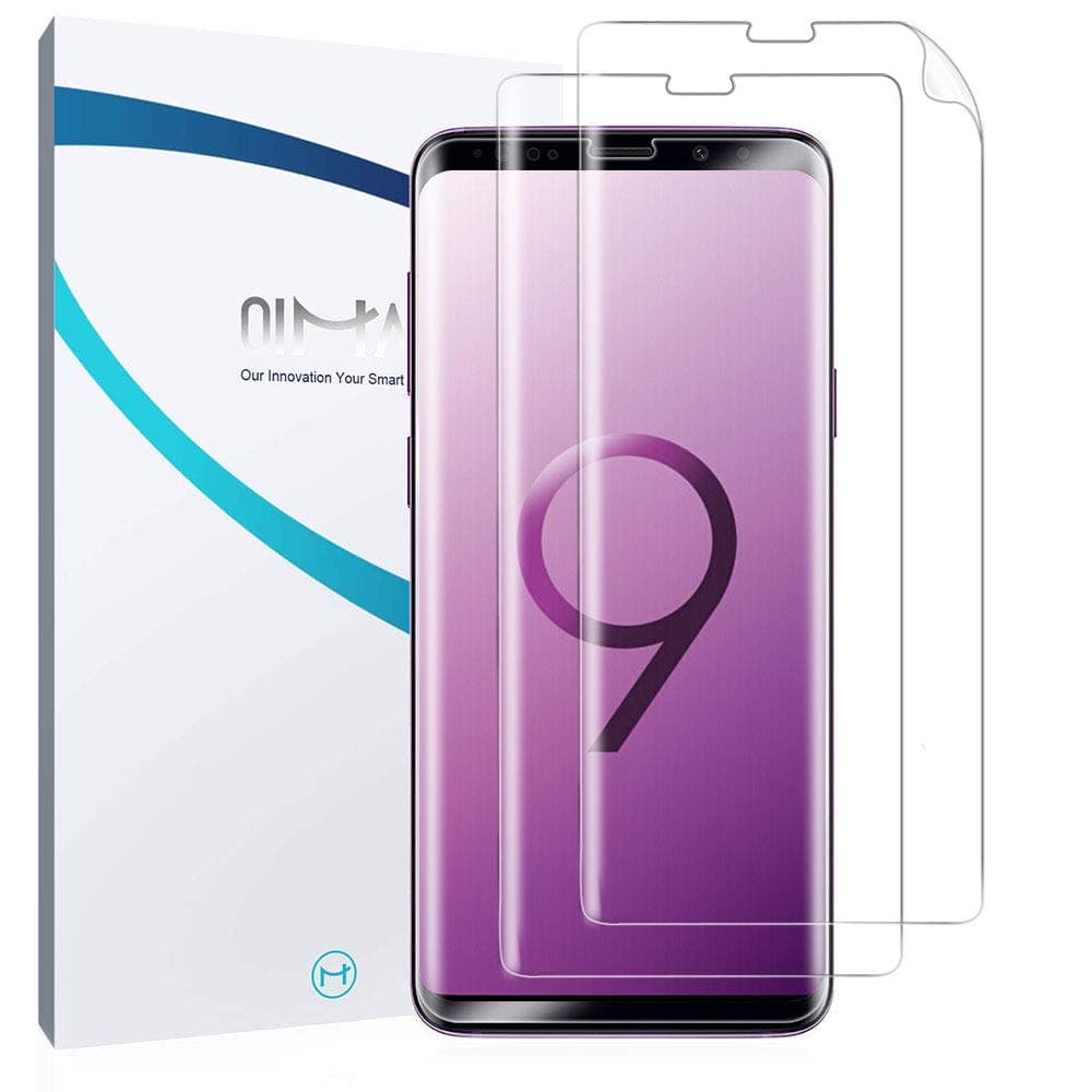 QiMai 2X Full Coverage Screen Protector for Galaxy S9 HD Case-Friendly Ultra-Thin Screen Film