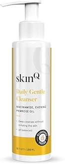 SkinQ Daily Gentle Cleanser for All Skin Types with Niacinamide & Glycerine 100ml | Hydrating Facewash for Men & Women to enhance Skin Texture, Exfoliation & Deep Cleansing | Helps remove Excess Oil