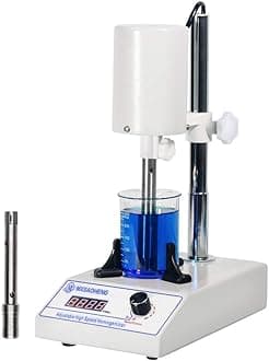 MXBAOHENG High Speed Homogenizer Adjustable FSH-2A Lab Disperser Emulsifier 6000~22000rpm with 1212G and 1218G Working Head 110V HQ-2475A 1