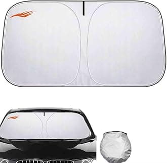 Sun Visor for car windscreen Compatible with Mercedes A-Class V168 2001-2004，car Screen Cover car Sunscreen windscreen,Blocks Sunlight, Heat and UV Rays（Silver）