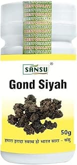 SANSU Kala gond |Gond Siyah | Black Gum | Pure & Ayurvedic |(50Gram)