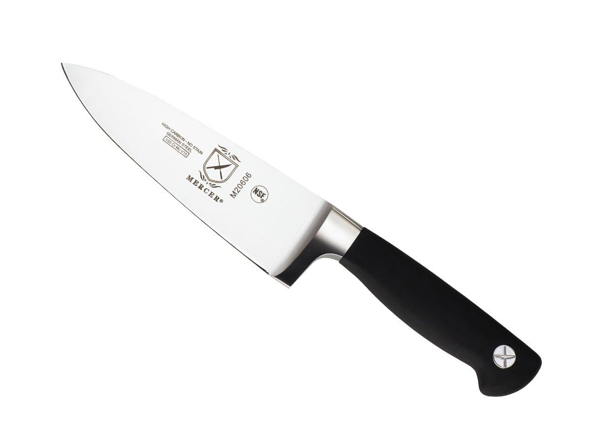 Mercer Culinary M20606 Genesis 6-Inch Chef's Knife, Black