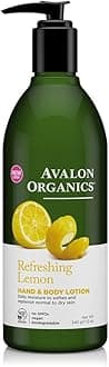 Avalon Organics Refreshing Lemon Scent Hand & Body Lotion For Women, For Normal To Dry Skin, Non GMO, 12 Ounces (Pack Of 1)