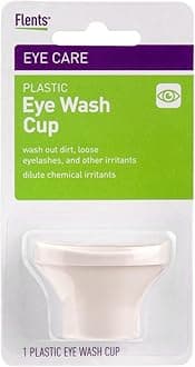 Eye Wash Cup, Reusable White Plastic, Eye Rinse Aid for Cleaning Dirt, Loose Eyelashes, and Irritants, Gentle Eye Care Solution, Durable Plastic Design, Ideal for Home Use