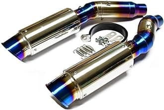 slip on Blue Burnt stainless exhaust FOR KAWASAKI Ninja1000 Z1000 Z1000SX 2010-2020