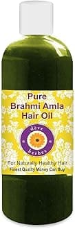Deve Herbes Brahmi Amla Hair Oil | Traditionally Extracted | Pure | Non-Sticky | Lightweight | For Hair Care Routines | Men & Women | Traditional Use | Natural | 200ml