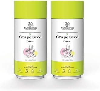 Grape Seed Extract Capsules 500mg - Potent Antioxidant Supplement for Skin & Hair Health, Anti-Aging Support, and Immune Boost - 90 Vegan Capsules
