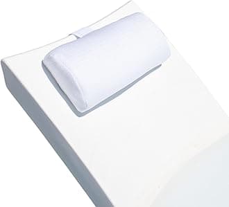 REZVANI Headrest Pillow for Patio Chaise Lounge, in Pool Lounger on Ledge with Non-Slip Weighted Tail and Cellphone Pocket, Quick Drying Outdoor for All Weather Pool Furniture and Loungers (Cloudy)