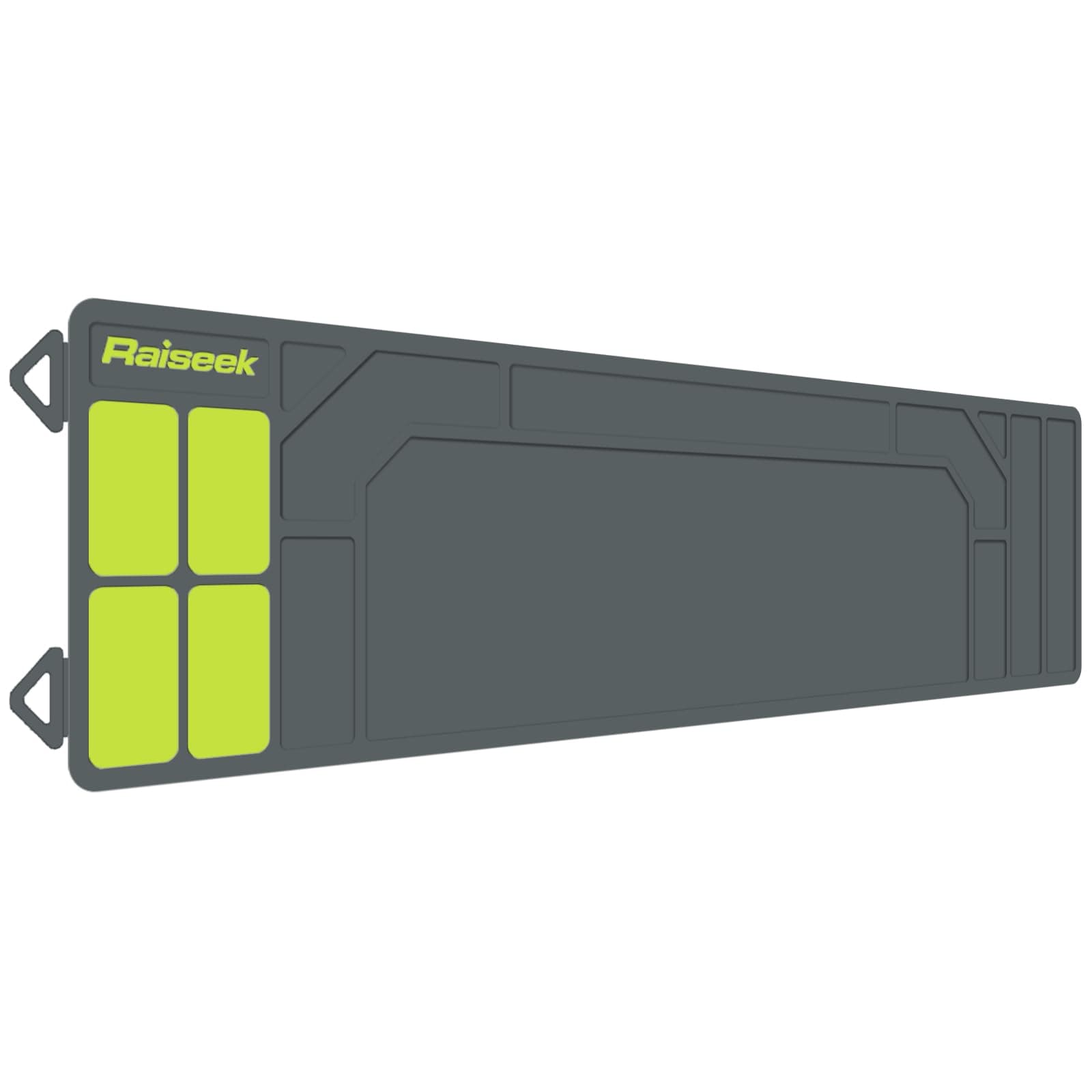 Raiseek Rifle Shotgun Cleaning Mat, Premium Large Magnetic Pad With Organizer Parts Tray, Anti-Slip Rubberized Gun Mat, Protective Workbench Pad for Gun Cleaning 36" x 10"