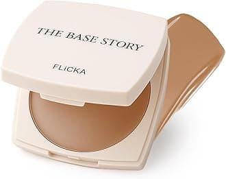 FLiCKA The Base Story Cream Foundation for Face Makeup 8.5gm | Medium to High Coverage | Waterproof & Long Lasting | Smooth & Matte Finish with SPF | All Skin Types | 05 Coffee
