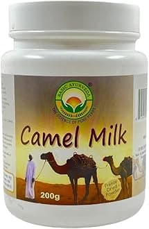 BASIC AYURVEDA Camel Milk Powder 200 Gram | 100% Pure And Natural | (Freeze Dried, Gluten Free, No Additives, No Preservatives) | Ethically Sourced Fresh Grounded Everyday Milk Powder