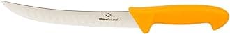 Breaking Butcher Knife, 8" Fluted Blade, Polypropylene Handle