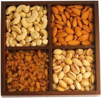 Bhai dooj special | GROCERY Gift Hampers Dry Fruits Items Kaju 100 gm/Badam 100 gm/Pista 250 gm/Kishmish 100 gm Dry Fruits and Nuts Box Pack Diwali Gifts - Bhai Dooj Gift Set for Brother and Sister