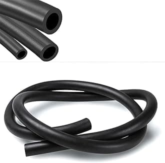 Universal Fuel Pipe LINE Rubber Reinforced for Fuel Hose Engine UNLEADED Petrol Diesel Oil (7.0MM X 12.0MM, 0.5 Meter)
