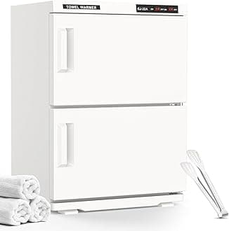 ADVWIN 32L Hot Towel Warmer Cabinet, Towel Warmer for Spa Salon, Professional Large Capacity Towel Double Cabinet for Bathroom, Esthetician (pure white, 32L)