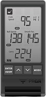 HS 130-A Portable Golf Launch Monitor | Doppler Radar Measures Club & Ball Speed, Smash Factor, Total & Carry Distance | Tracks Swing Speed Training Aids