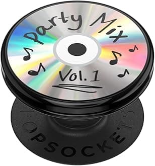 ​​​​PopSockets Phone Grip with Expanding Kickstand, Adhesive Grip - Backspin Party Mix CD