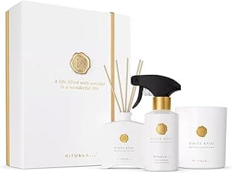 RITUALS Gift Set White Basil Large – Luxury Home Fragrance Products from the Private Collection – Aromatherapy Gift Box with home perfume, a scented candle and fragrance sticks