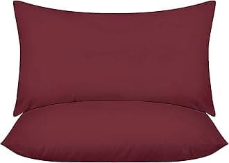 Utopia Bedding Throw Pillows (Pack of 2, Wine Red), 12 x 20 Inches Indoor Decorative Pillow Insert for Sofa, Bed and CouchOEKO-TEX STANDARD 100