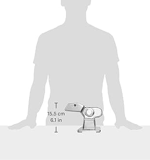 Marcato Atlas Pasta Machine, Made in Italy, Black, Includes Pasta Cutter, Hand Crank, and Instructions Green Green MC002439