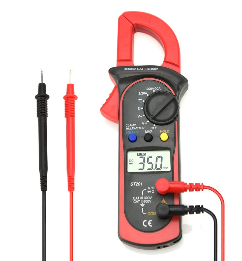Digital Clamp Meter Multimeter with Auto Range Handheld AC/DC Voltmeter AC Current for Amp Resistance Electrical Voltage Tester