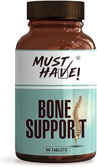 Must Have! Bone Support includes Bioavailable Calcium| Vit D3| Vit K2| Magnesium & Zinc| Boron| Hadjod| Helps in Bone Density, Joint Mobility & Muscle Relaxation - Vegetarian - 60 Tabs | Pack of 3