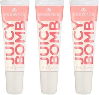 essence Juicy Bomb Shiny Lip Gloss No. 101, Transparent, Shiny, Radiant Fresh, Shimmering, Vegan, Alcohol-Free, Paraben-Free, No Microplastic Particles, Pack of 3 (3 x 10 ml)