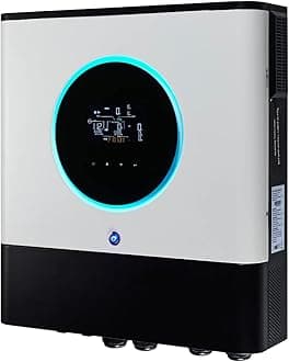 Iconica MAX 10000W 48V hybrid pure sine wave inverter with 10000W dual-input 500V MPPT solar controller, 150A mains battery charger, parallel capability and Wi-Fi monitoring (No battery required)