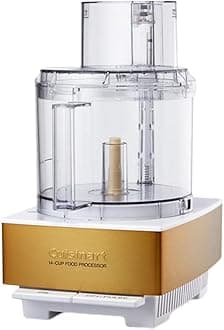 DFP 14WGY 14 Cup Food Processor, White/Gold