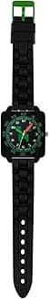 Minecraft Boy's Digital Quartz Watch with Silicone Strap MIN9011, Black, bracelet